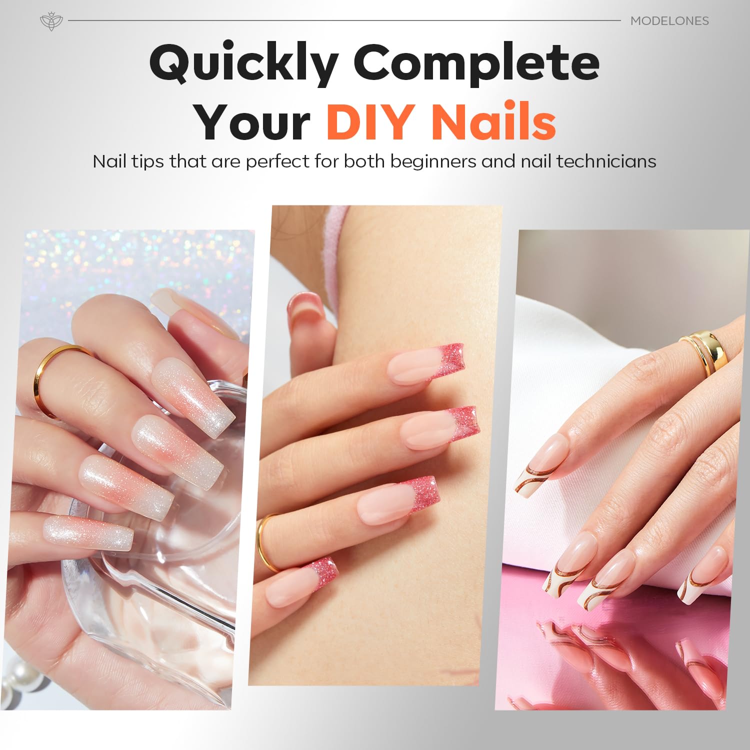 modelones Pro Luxe application options including gel and acrylic