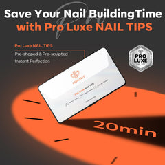 modelones Pro Luxe pre-sculpted tips simplify application with no shaping needed