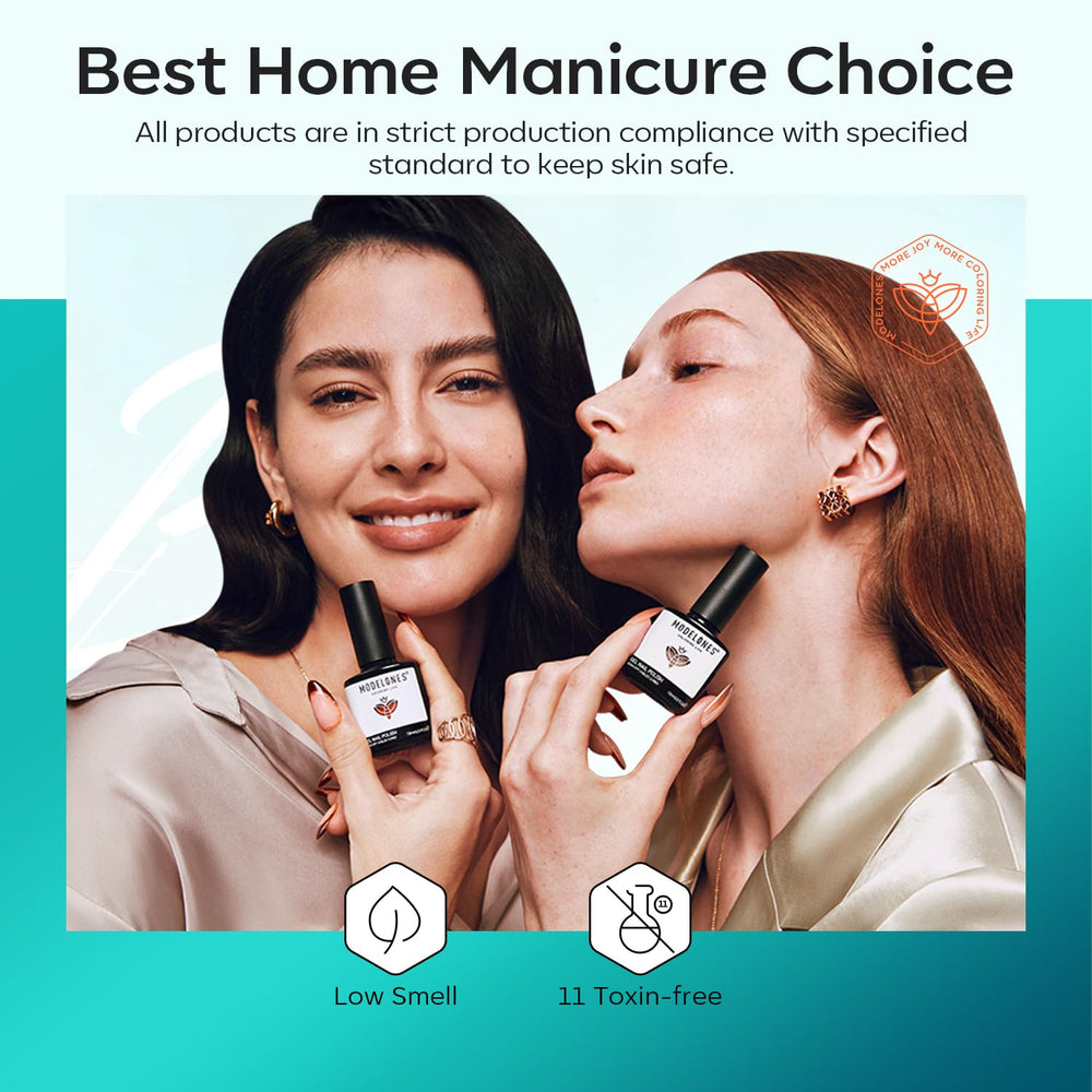 Modelones soak-off gel polish enables easy removal and reuse
