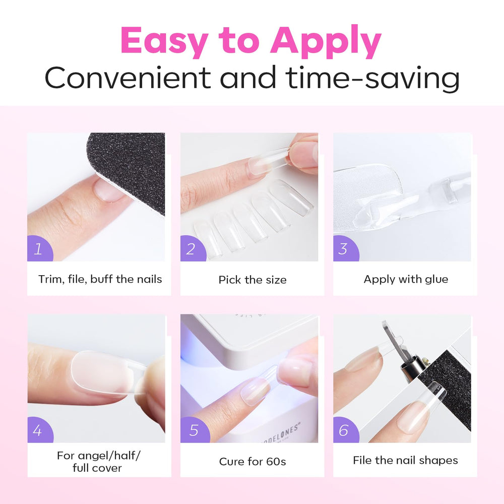 Modelones toxin-free tips designed for healthy-looking nails