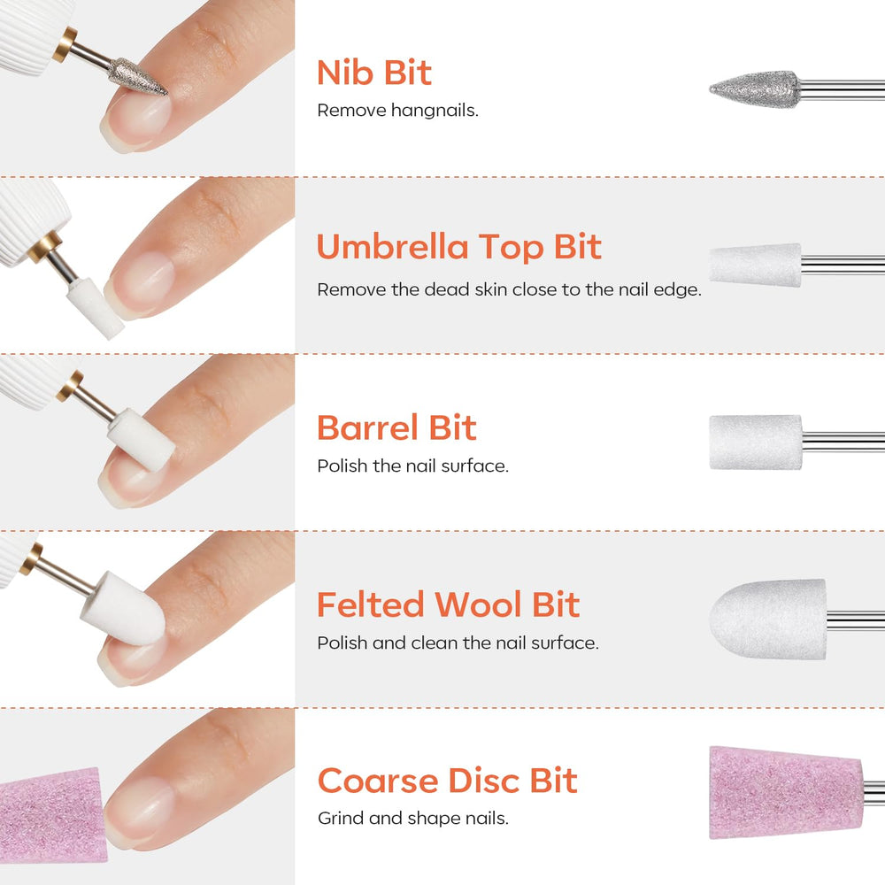 Modelones silicone bit for gentle cuticle care and smoothing