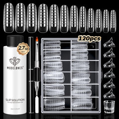 Modelones slip solution bottle 2.7 oz enables smooth gel application and easy cleanup.
