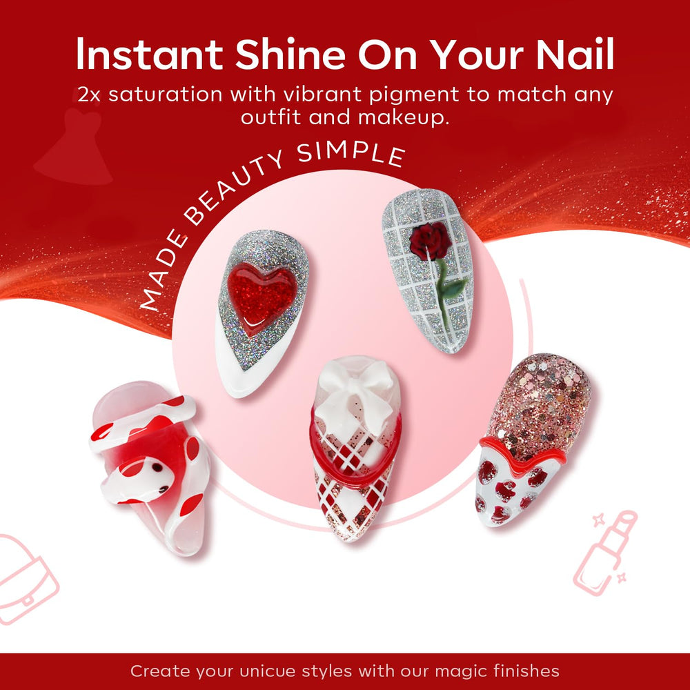 Modelones snow white gel nail polish bottle for clean looks