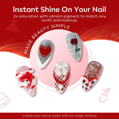 Modelones snow white gel nail polish bottle for clean looks