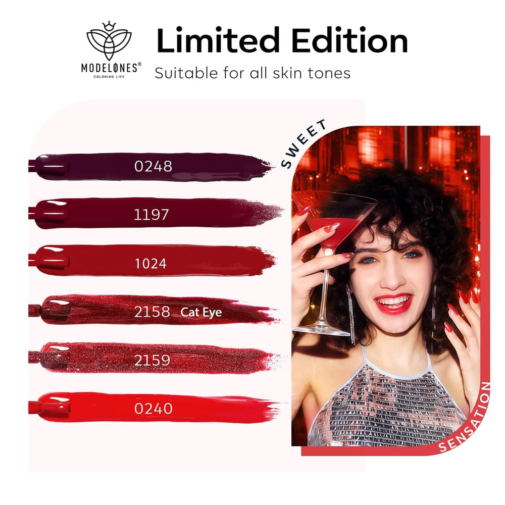 Modelones soak-off gel nail kit supports easy removal and durable shine