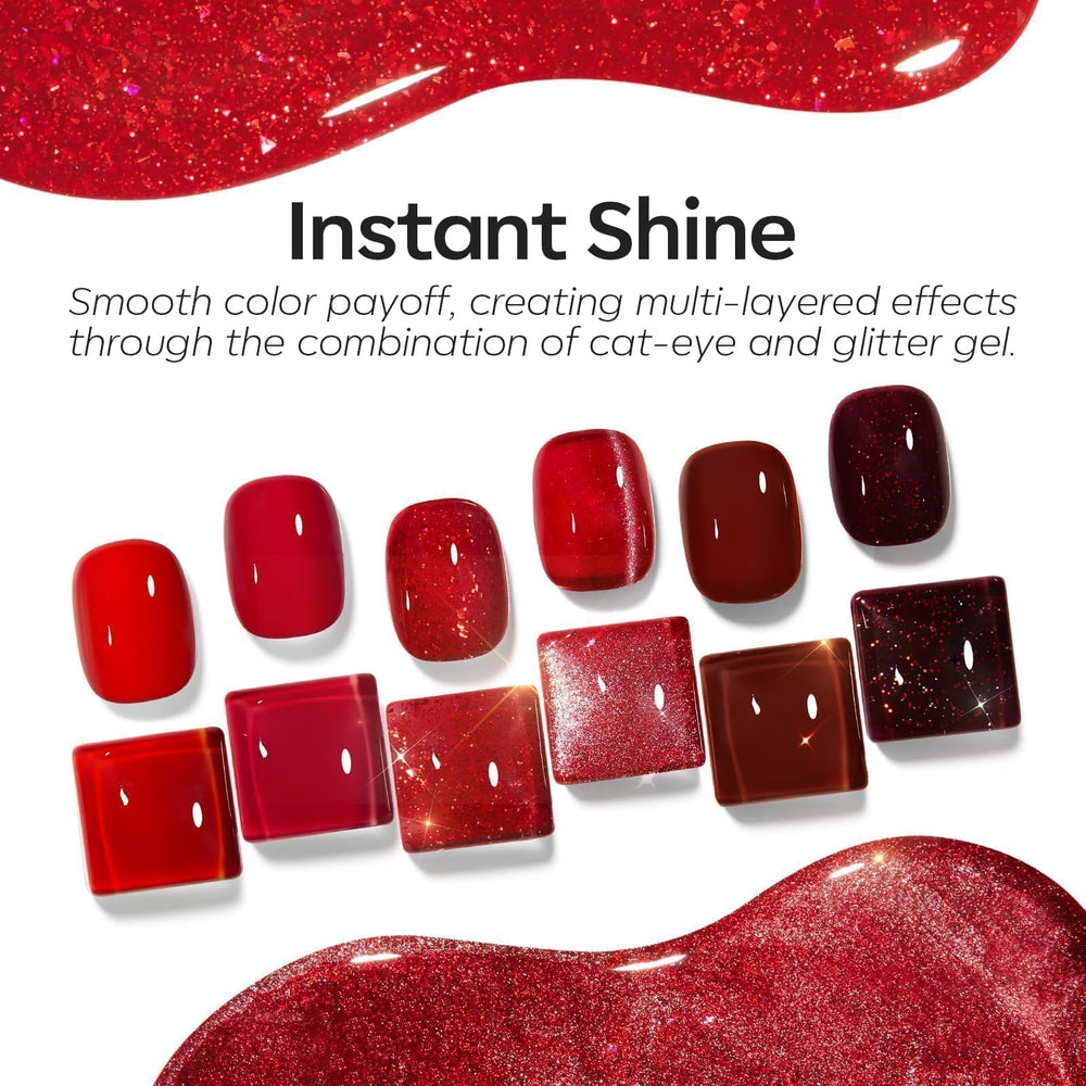 Modelones soak-off gel polish for easy removal after wear.