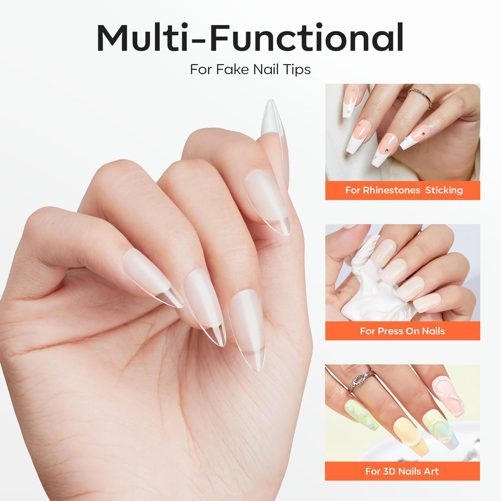 Modelones Solid Nail Glue 30g straight-dispense for clean, mess-free application