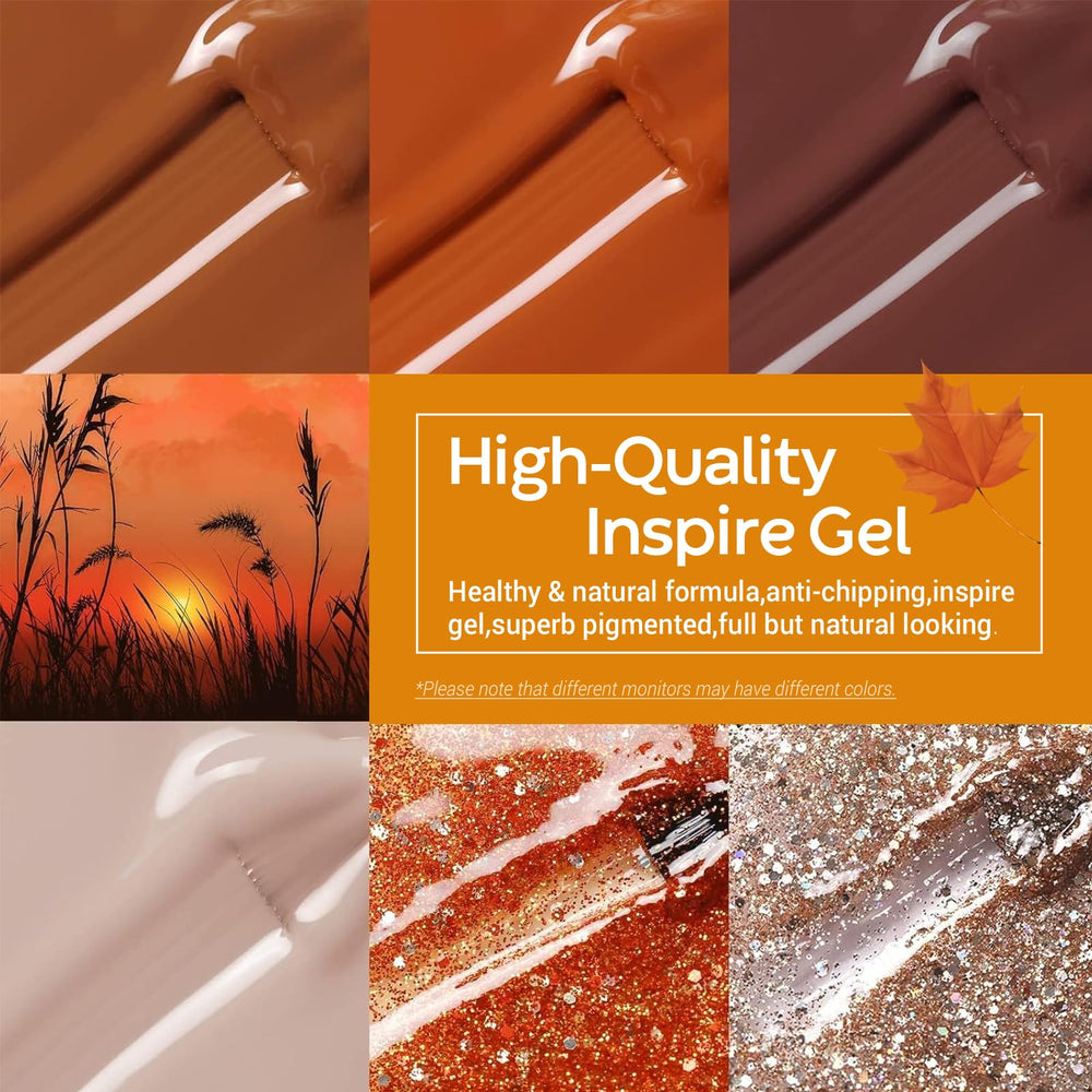 Modelones swatch cards show maroon caramel burgundy glitter shades for chic manicures.