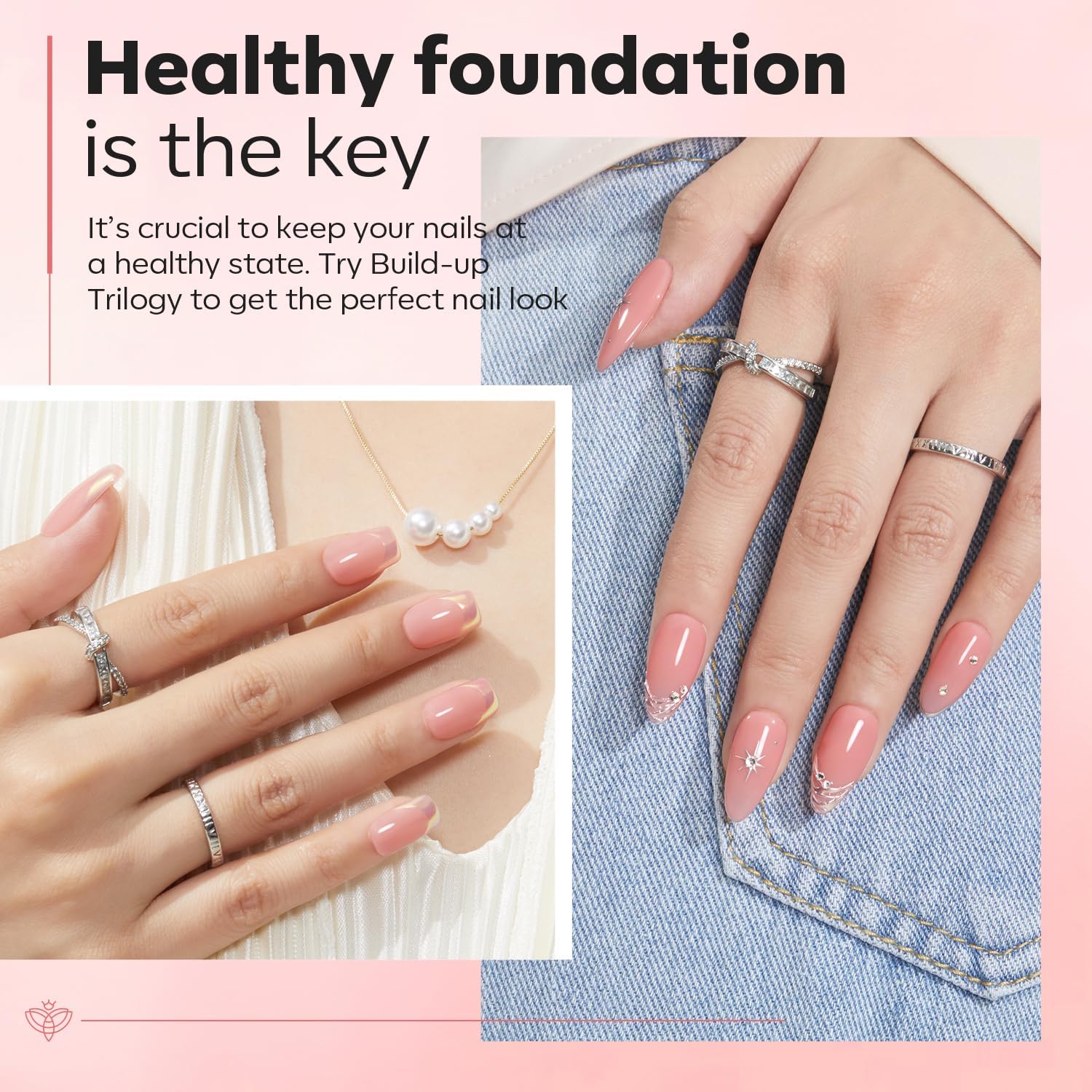 Modelones Thickening Protection Trio Set for strong nail bases.