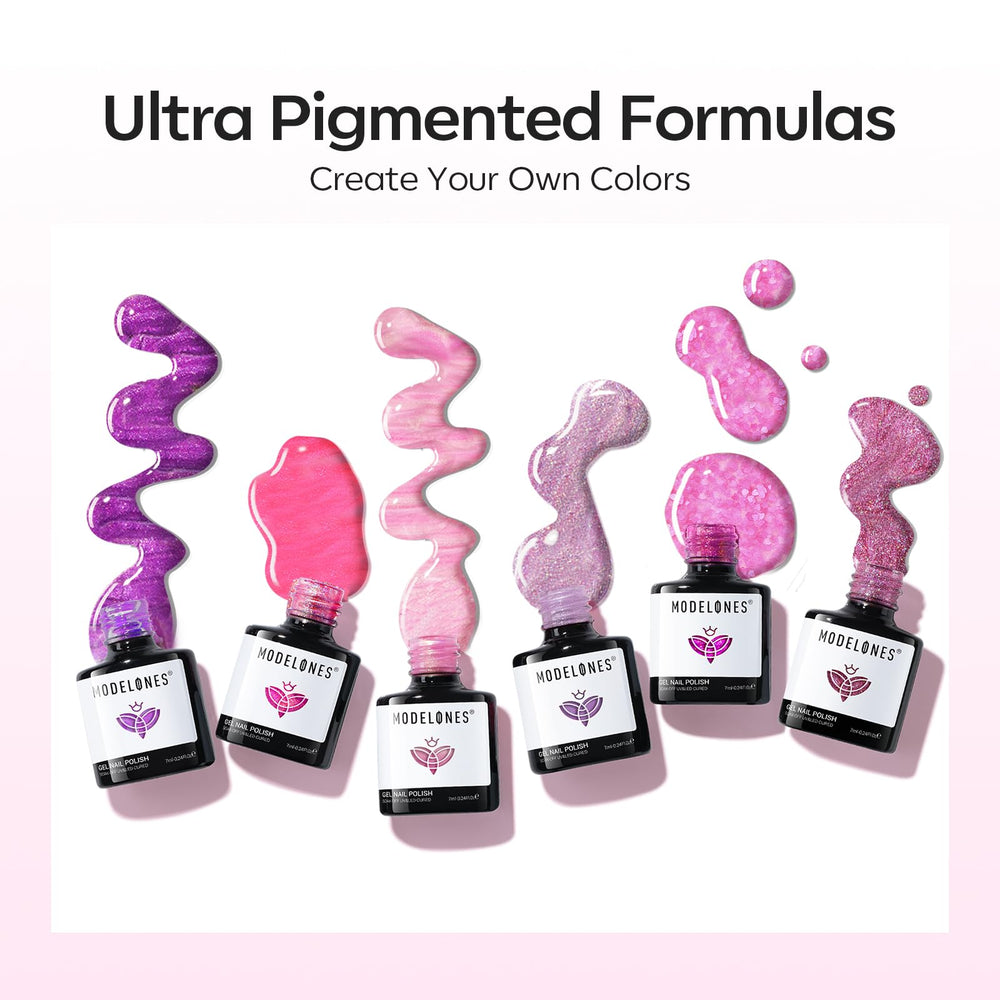 Modelones toxin-free formula supports safe nail art at home.