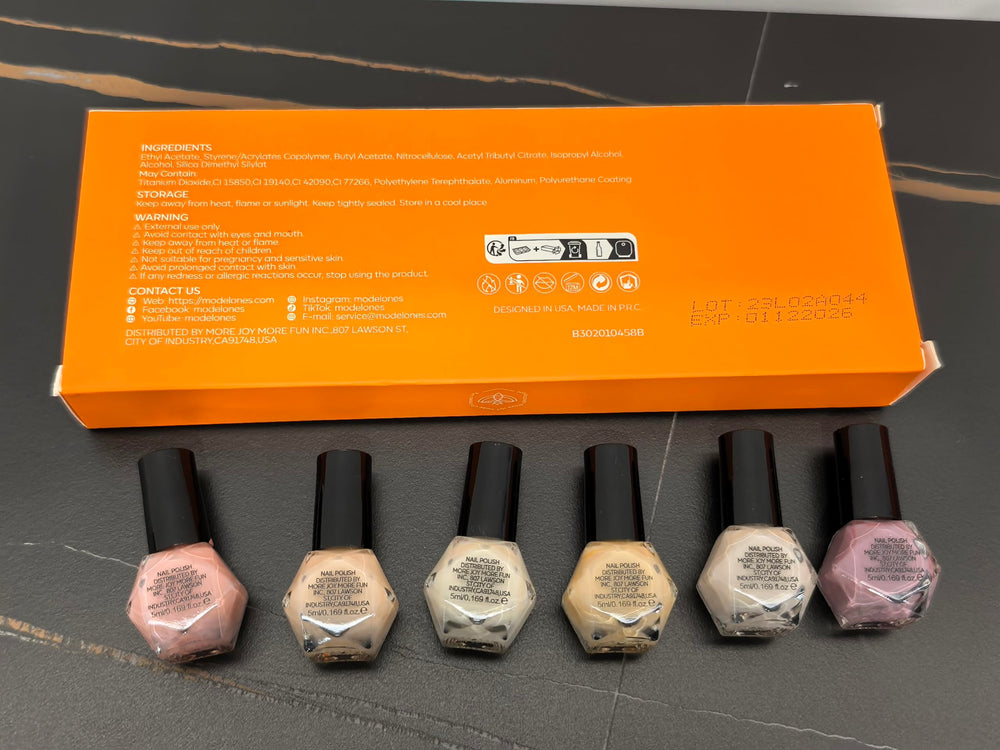 Modelones Valentine's set idea usage for home manicures and gifts.