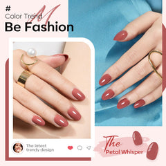 Valentines oval nails by Modelones with glue and tabs for secure wear