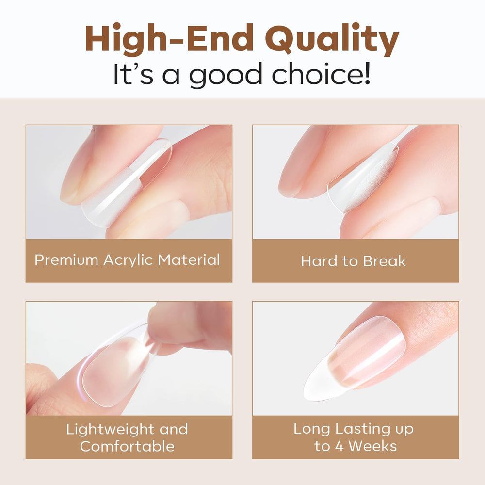 Modelones versatile tips compatible with gel polish, press-ons, and acrylics.