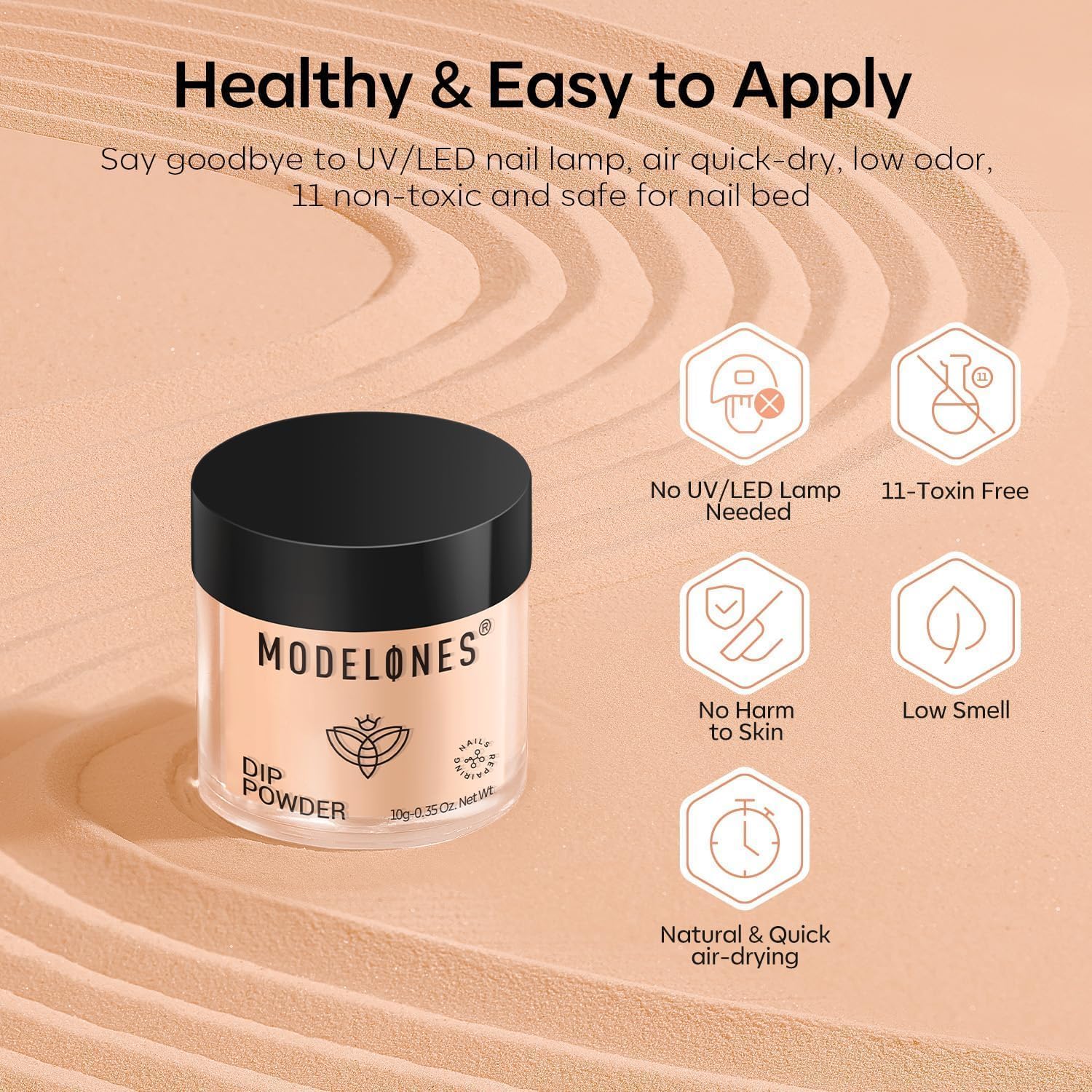 Modelones premium Vitamin E and Keratin enriched liquids support nail care