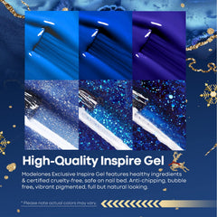 Modelones winter glitter gel polish adds sparkling holiday finish