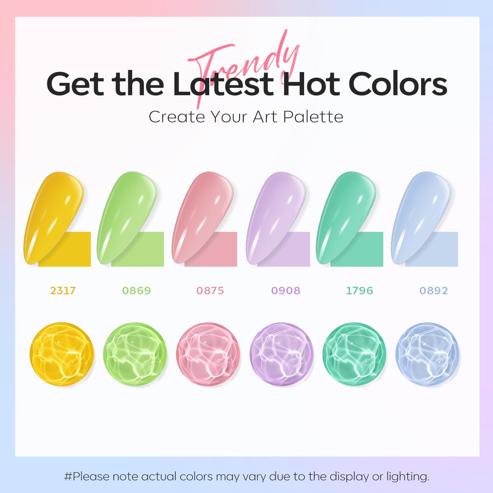 Modelones yellow pastel gel polish swatch for bright, long-lasting nails