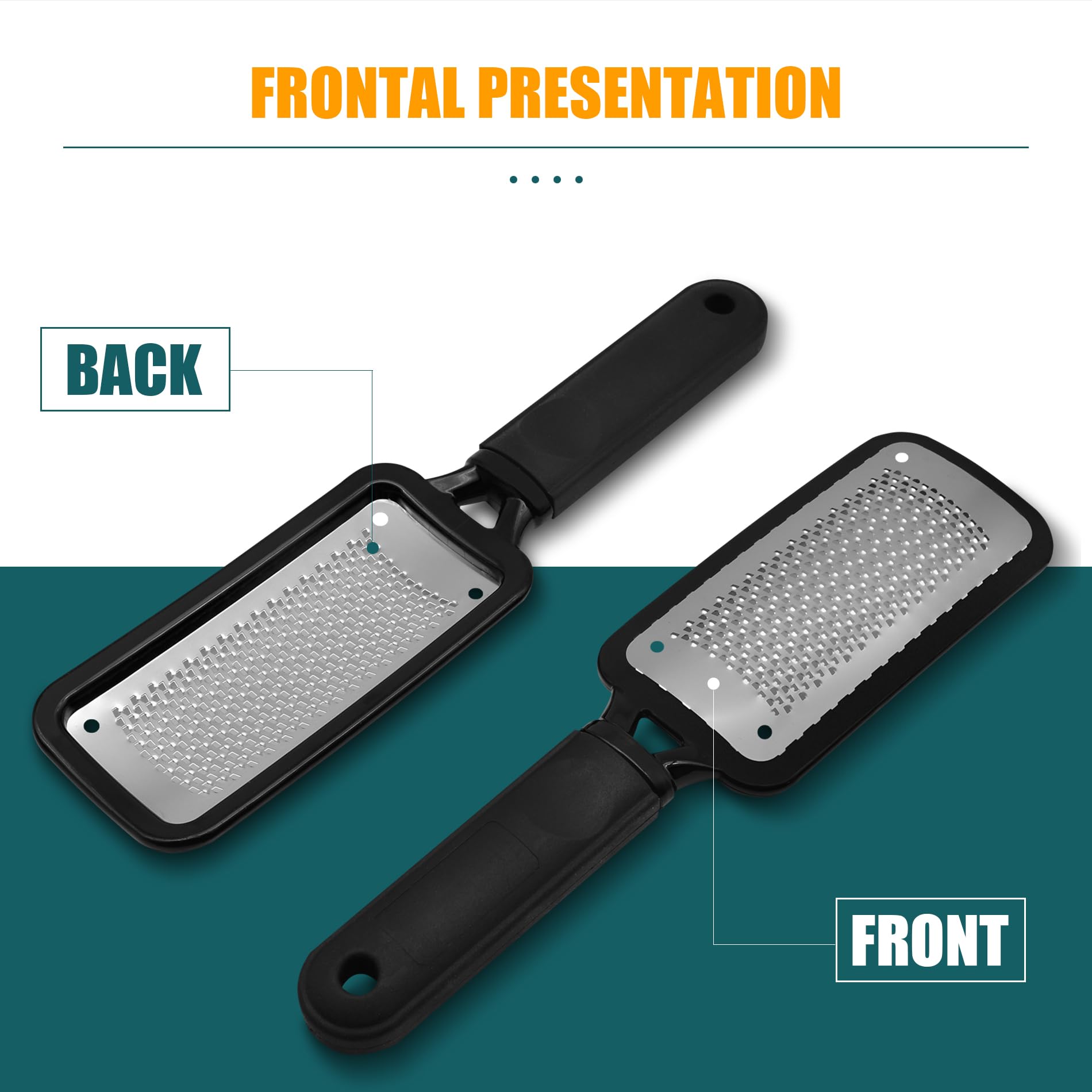 MODENGKONGJIAN ergonomic foot file with curved surface for reaching corners
