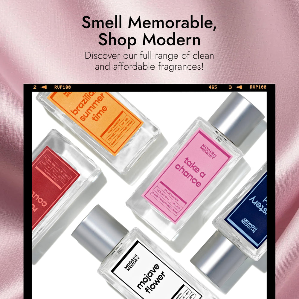 Modern Memory Atomic Flower ingredients list supports mindful fragrance choices.