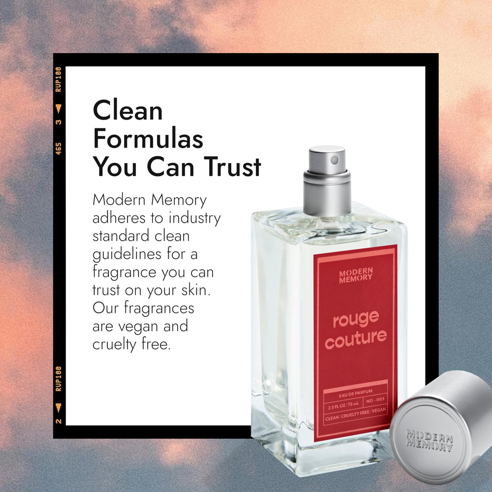 Modern Memory Rouge Couture bottle cap-off reveals pump-friendly design.