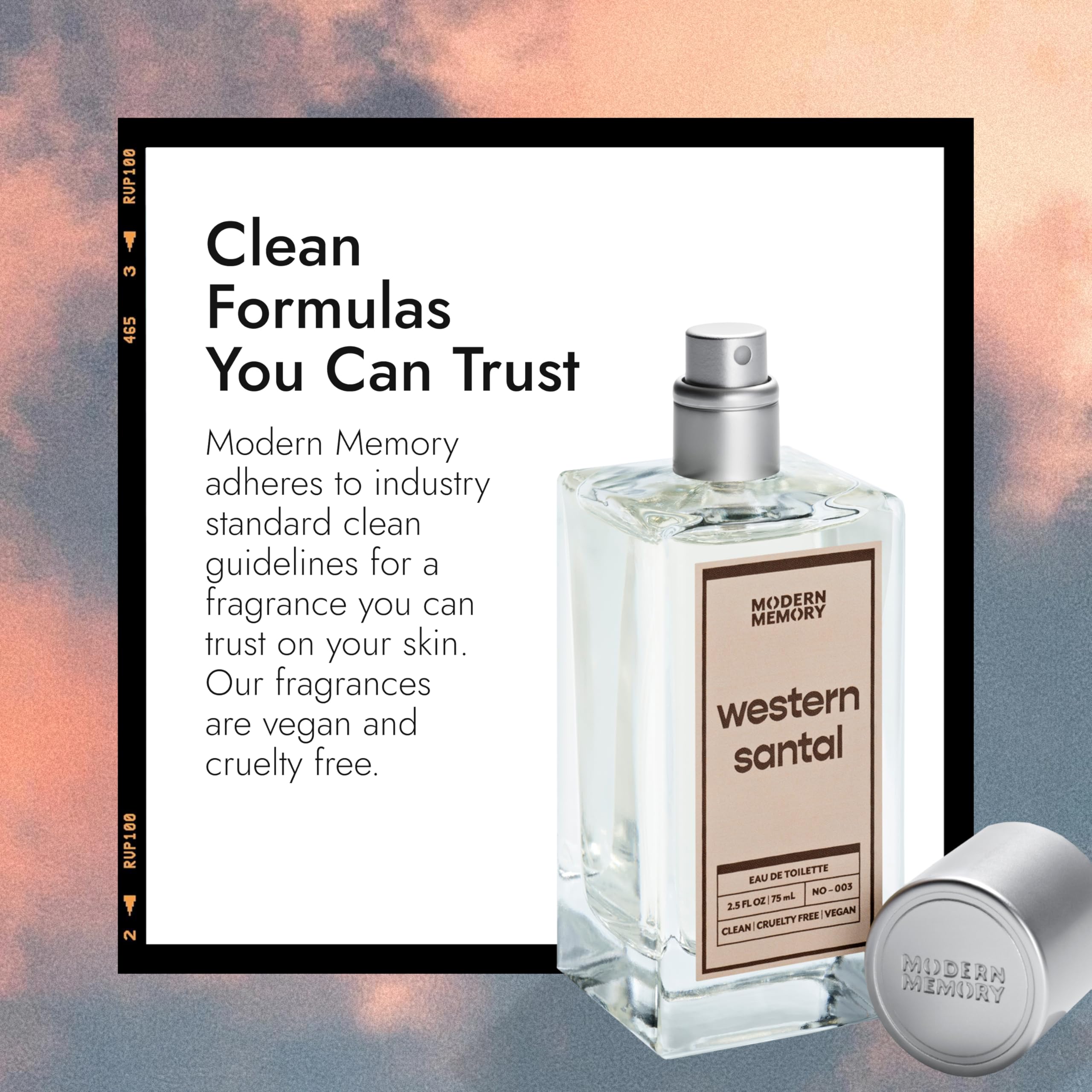 Modern Memory Western Santal musk glow showcases subtle sensuality and all-day wear potential.