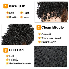 MODSIGHT adjustable drawstring ponytail fits most head sizes for secure all-day wear