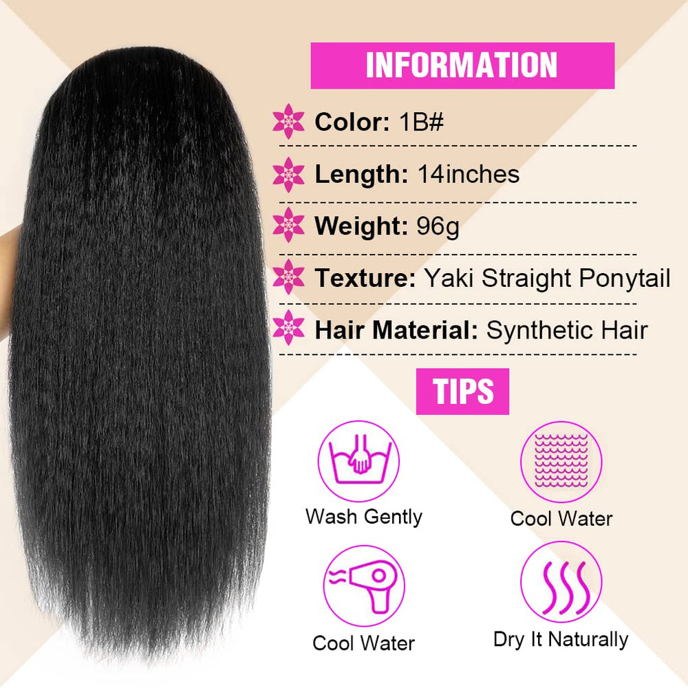 MODSIGHT Yaki Straight Pony Tail Extension ideal for concerts, parties, and weddings.