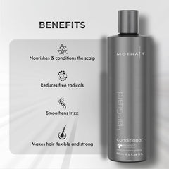 Creamy-texture MOEHAIR conditioner ready for smooth application