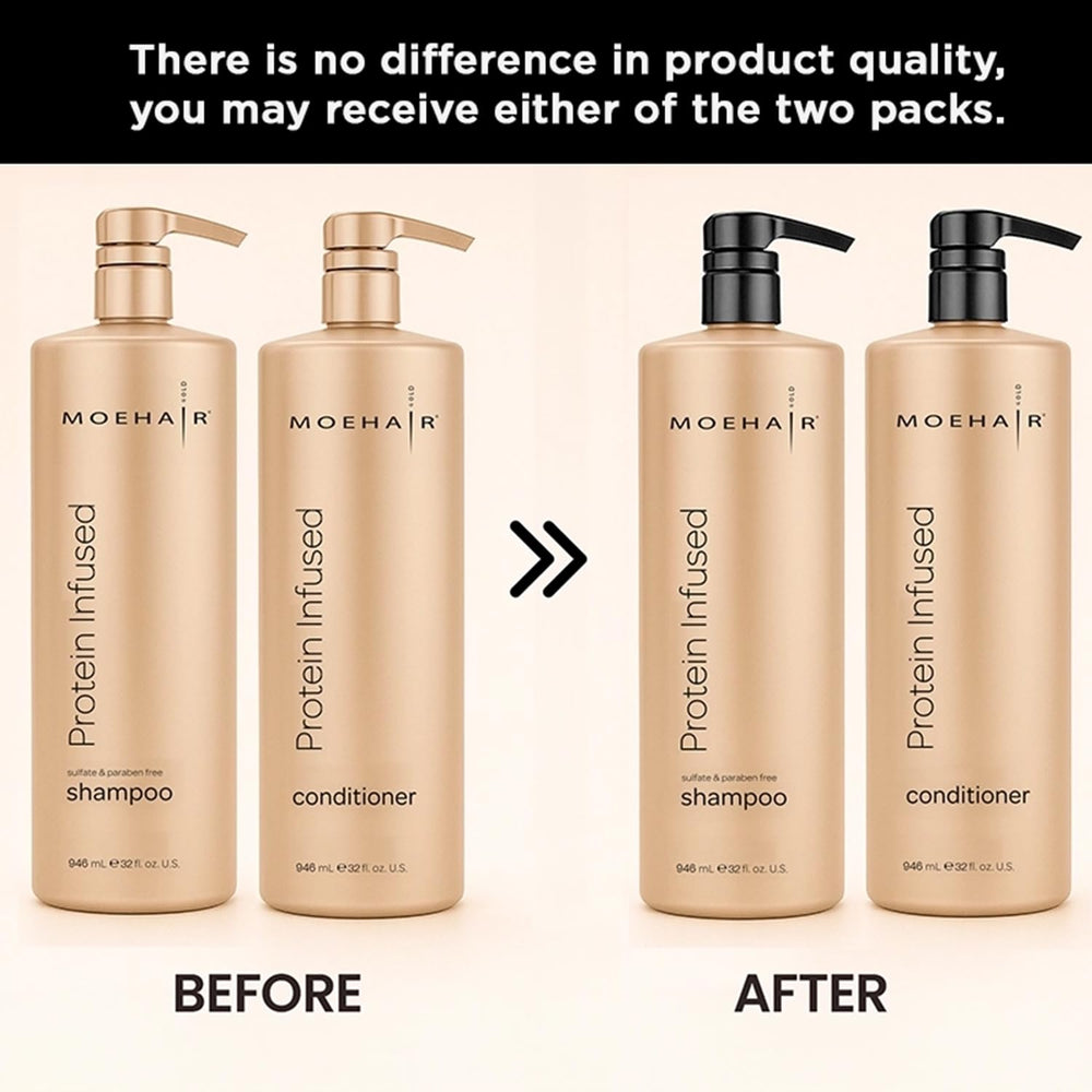 MOEHAIR protein shampoo pump top for easy daily use.
