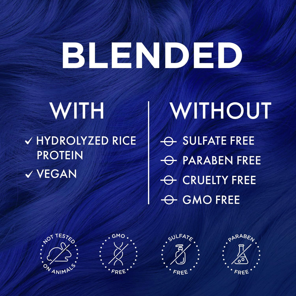 MOEHAIR Serenity Blue close-up color detail highlights rich blue depth.