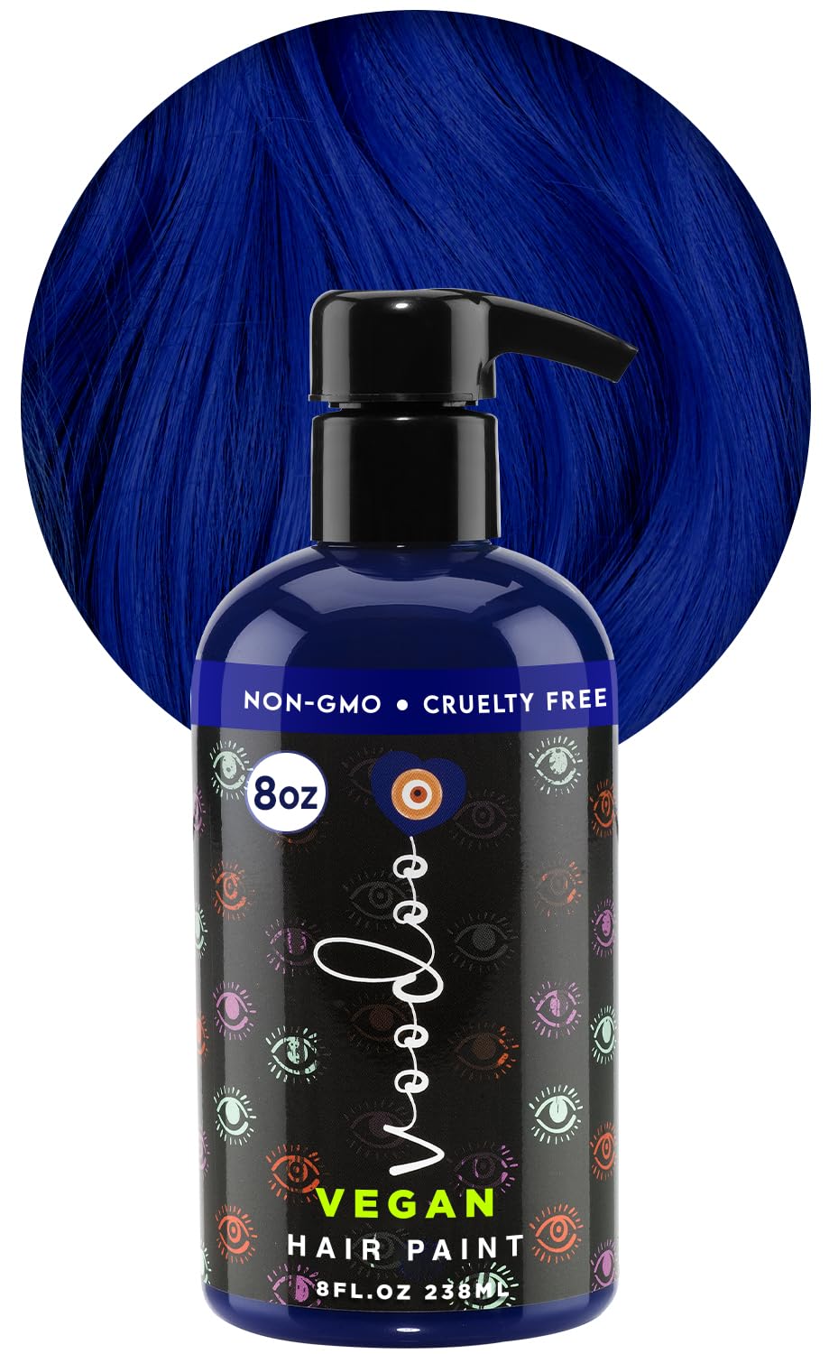MOEHAIR Serenity Blue dye bottle for easy at-home color application.