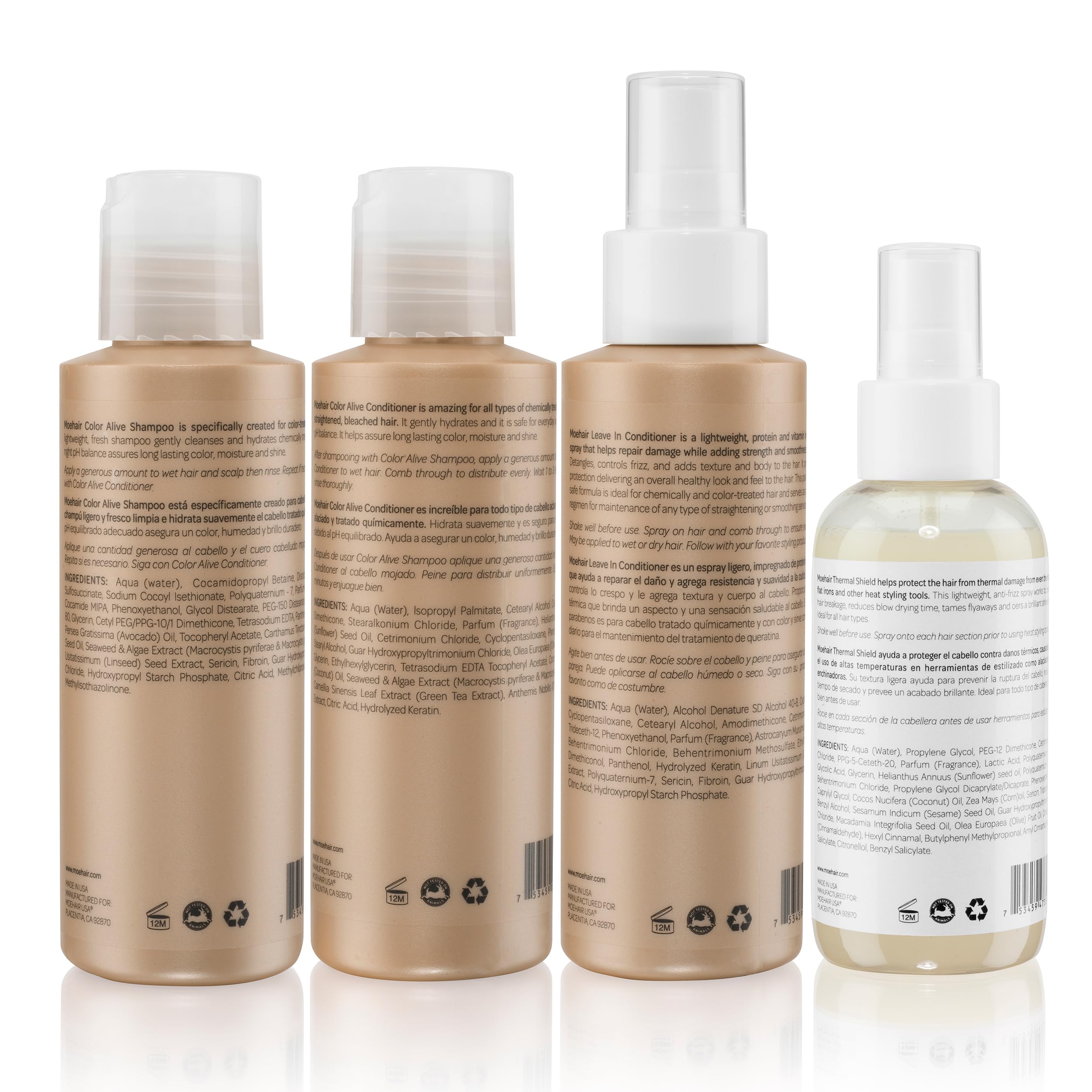 MOEHAIR Travel-case packaging shows a neat, ready-to-pack set