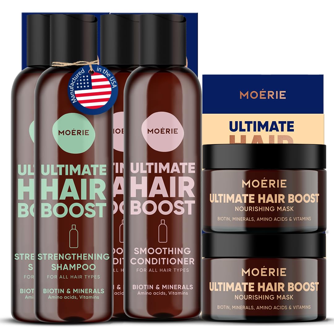 Moerie shampoo bottle pour for gentle cleansing and nourishment