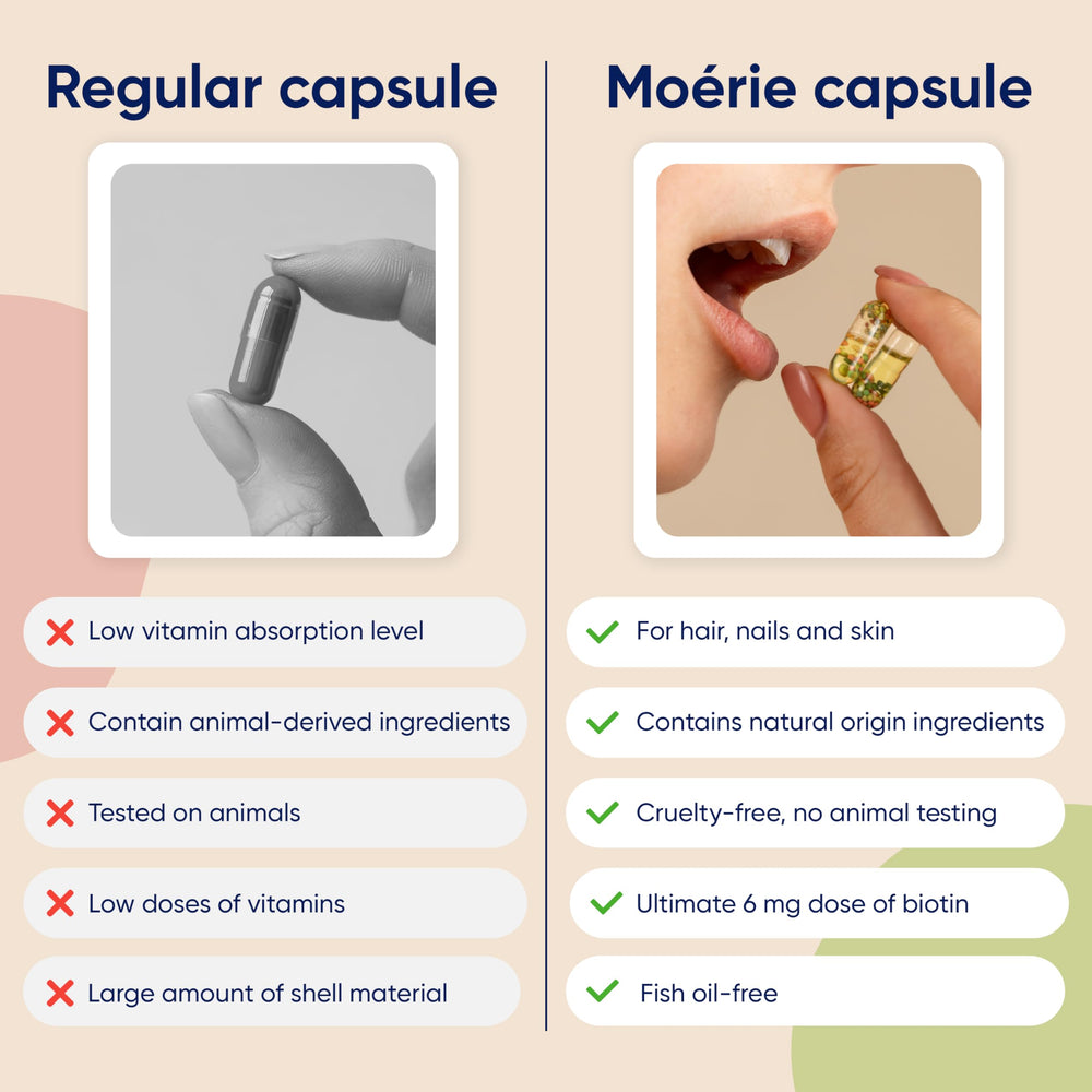 Moerie on morning vanity supports consistent hair health