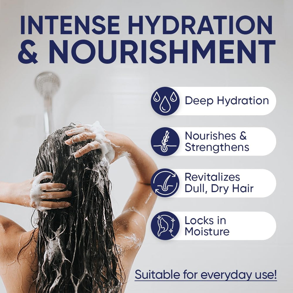 Moerie Ultimate Hair Growth Shampoo two-pack box highlighting value and ongoing use.