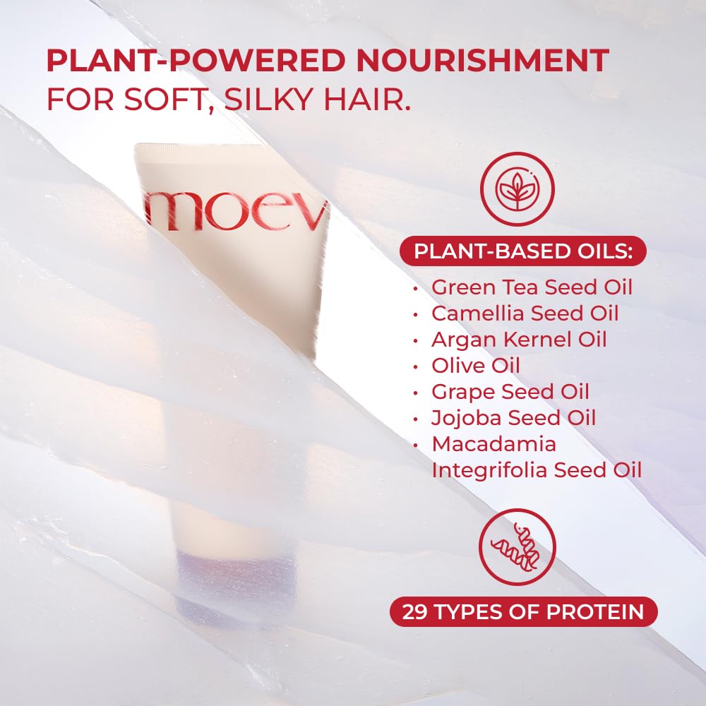 Five natural plant oils provide deep hydration for hair and scalp.