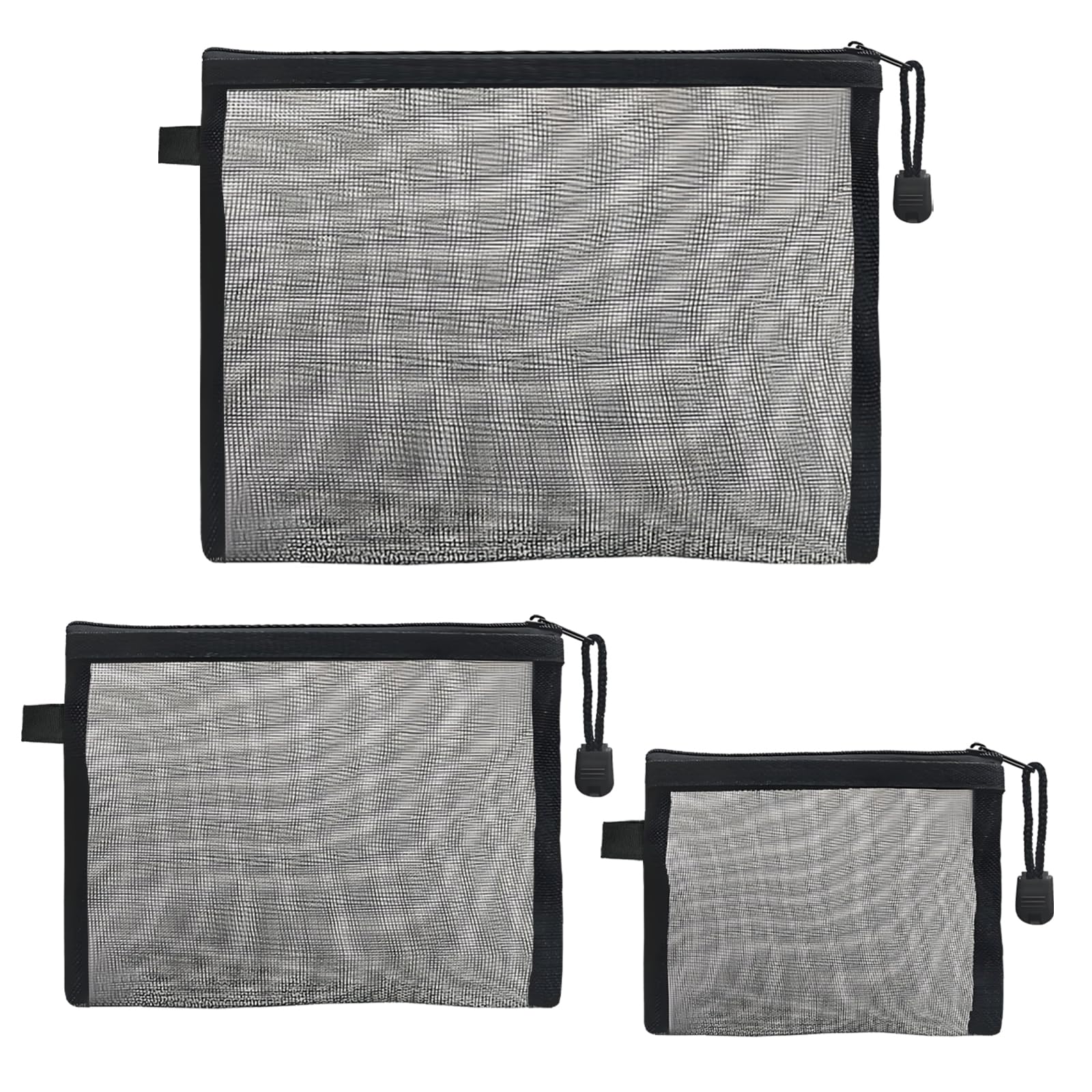 MOGUIMAX small mesh bag with zipper for compact cosmetics