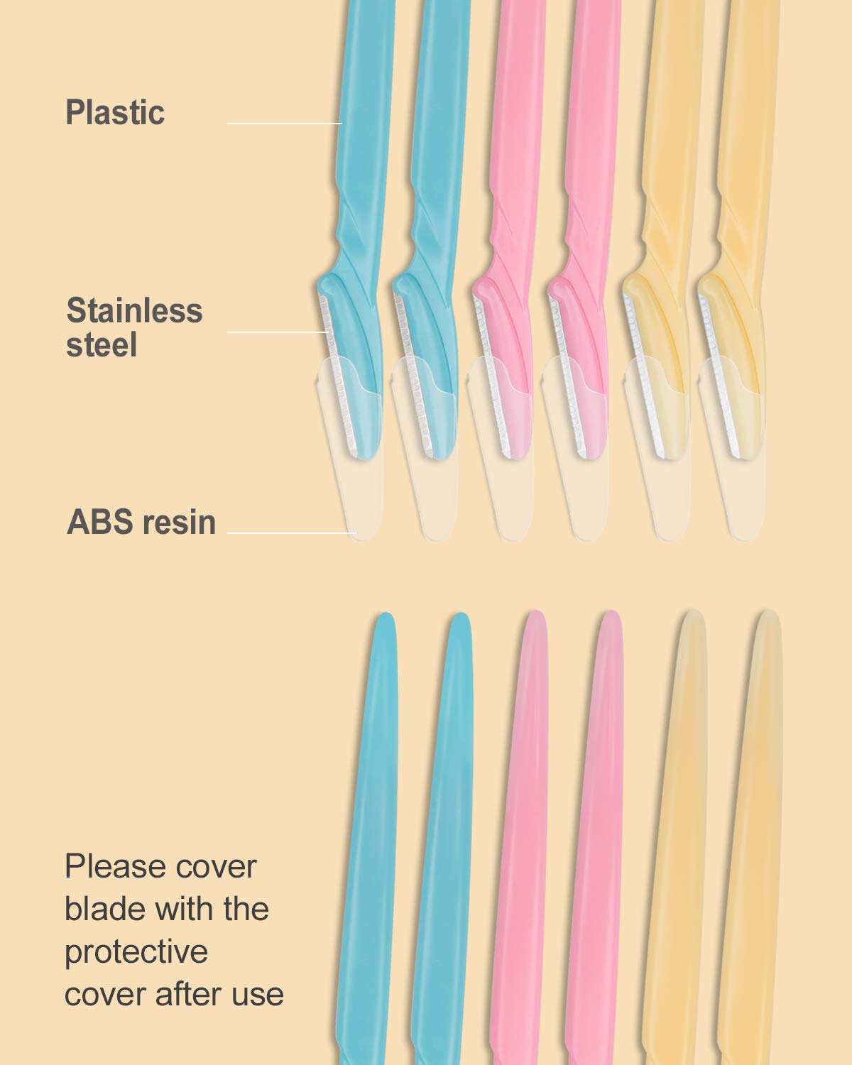 MoHern dermaplane razor protective cover image signals safe storage.