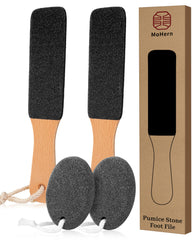 MoHern foot washboard with beech wood handle for durable, even exfoliation.