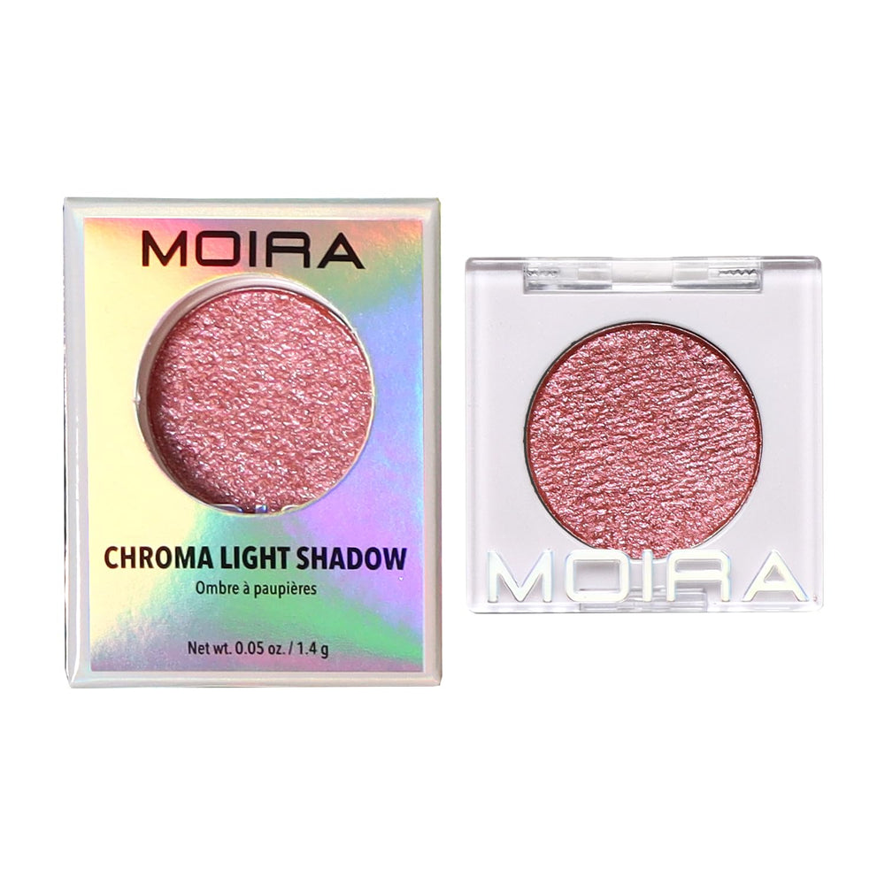 Moira Chroma Light Shadow Tempting 002 swatch reveals rich metallic pigment for bold looks.