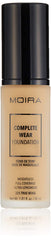 Moira Complete Wear Foundation 325 True Beige bottle closeup, lightweight, long-wear coverage