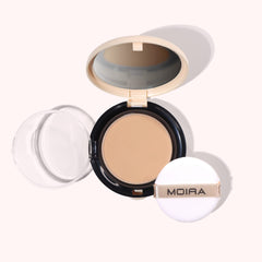 Moira Complete Wear Foundation 175C packaging with compact design for on-the-go touch-ups.