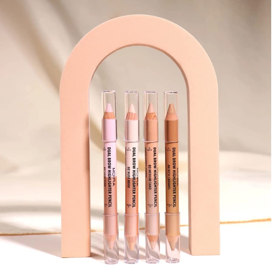 Moira Brow Highlighter Pencil helps sculpt the nose bridge with soft illumination.
