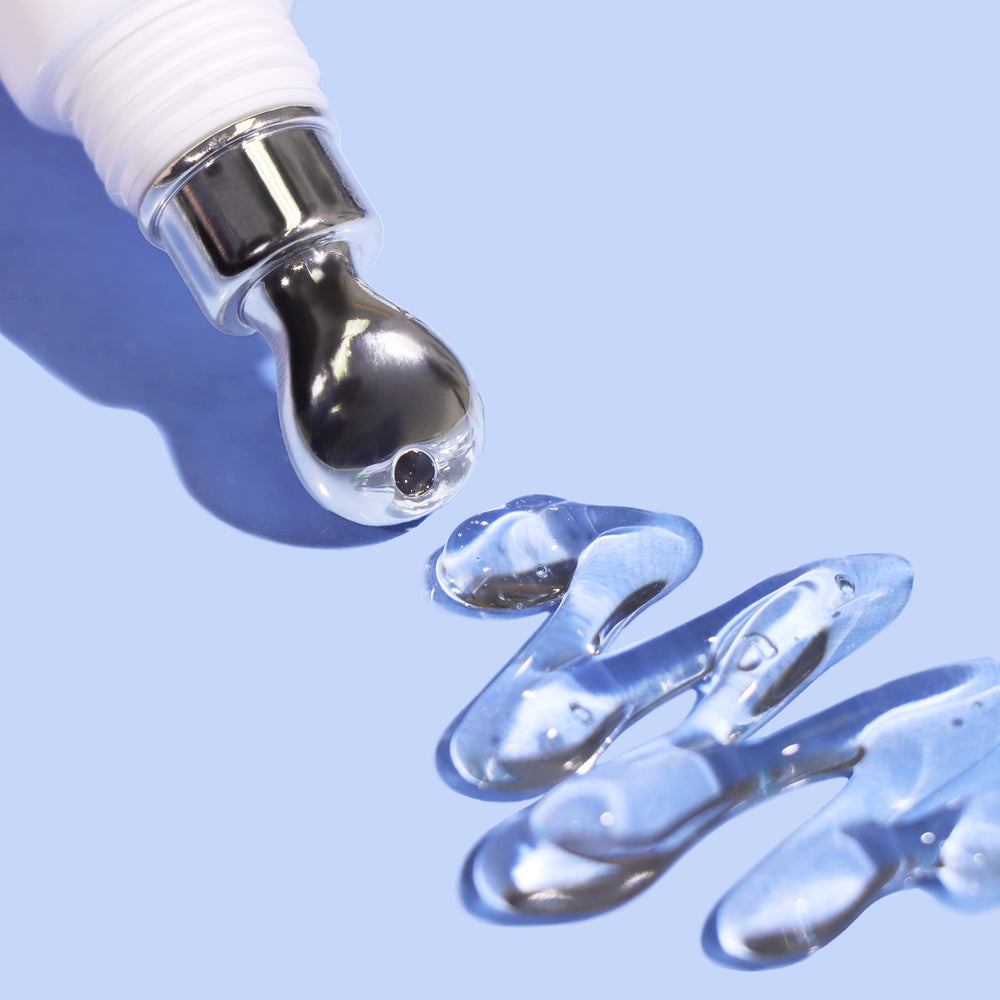 Moira eye gel with ceramic applicator delivers gentle cooling contact.