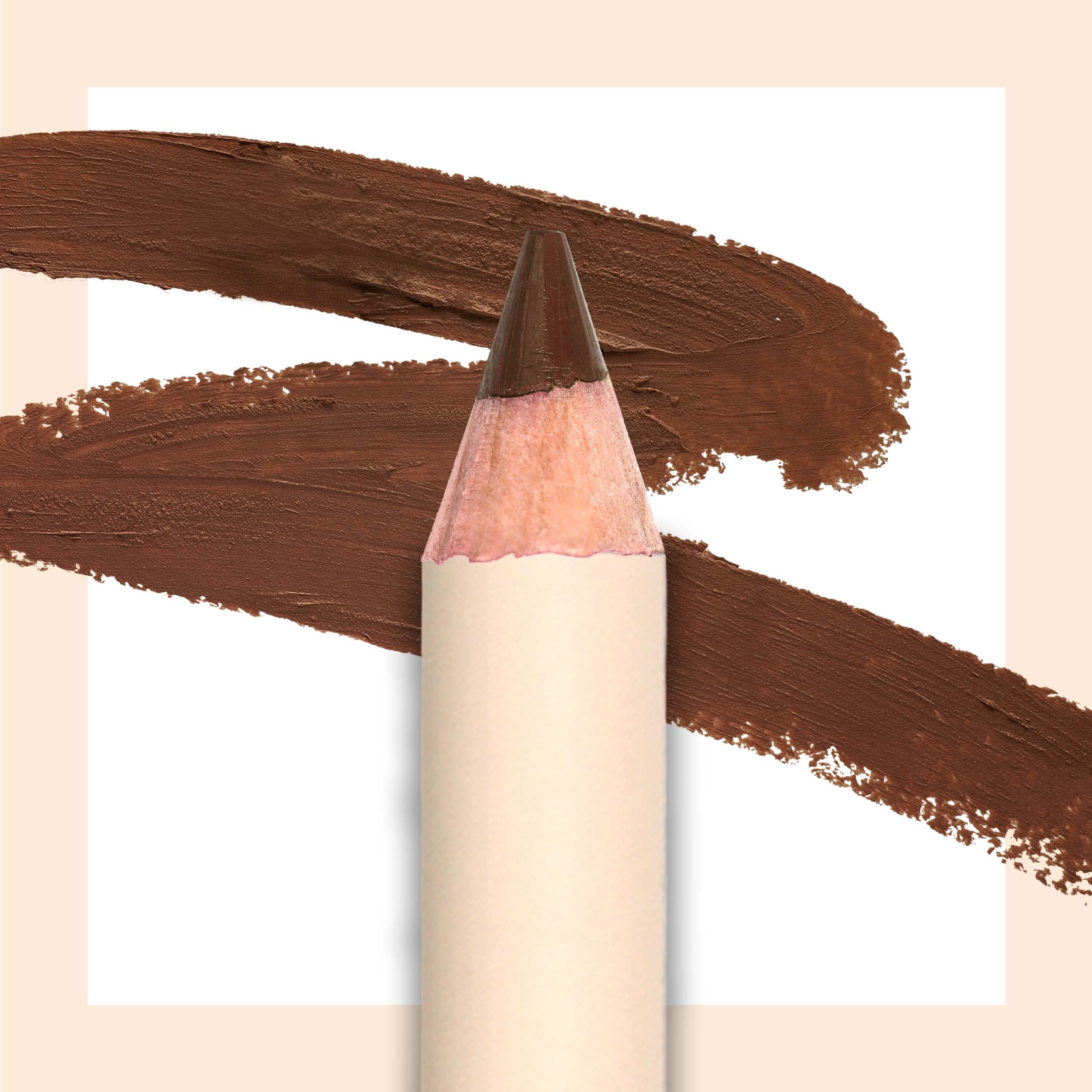 Moira Must-Have Lip Liner Brownstone cap demonstrates precise tip for clean definition.