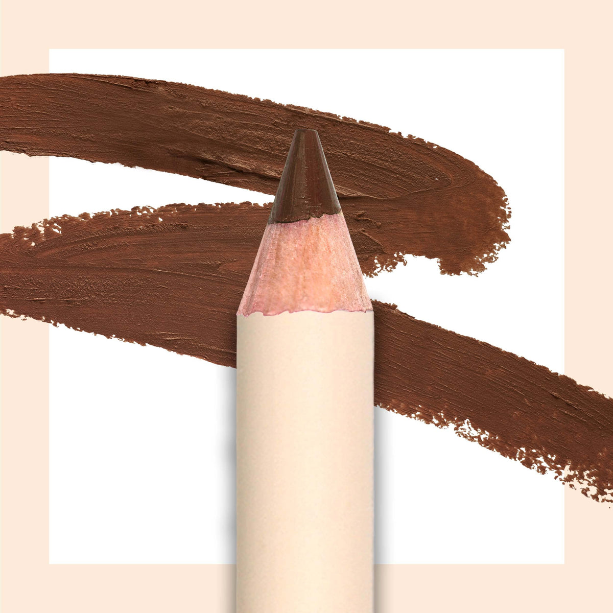 Moira Must-Have Lip Liner Brownstone cap demonstrates precise tip for clean definition.