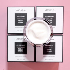 Moira jar packaging signals premium nighttime skincare routine