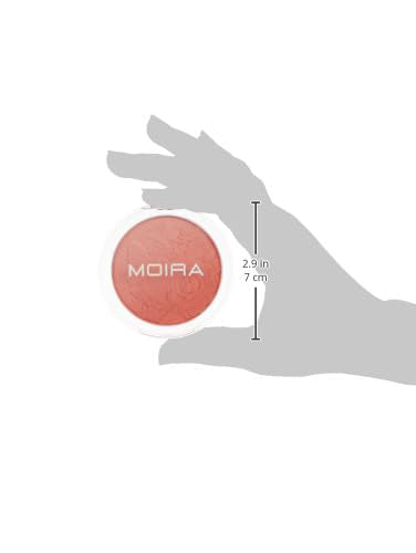 Applied on cheeks, Moira Signature Ombre Blush Mellow Pink looks natural.