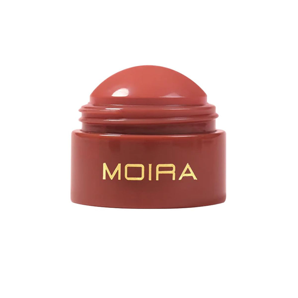 Moira Soft Blush Balm 009 Love Core compact close-up shows creamy texture for natural cheeks.