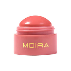 Moira Soft Blush Balm Dreamer swatch on cheek for a natural rosy glow.