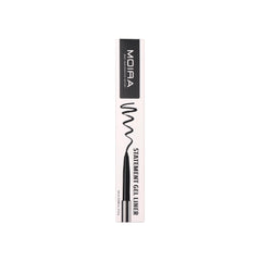 Moira Statement Gel Liner 002 black swatch showing smudge-proof color